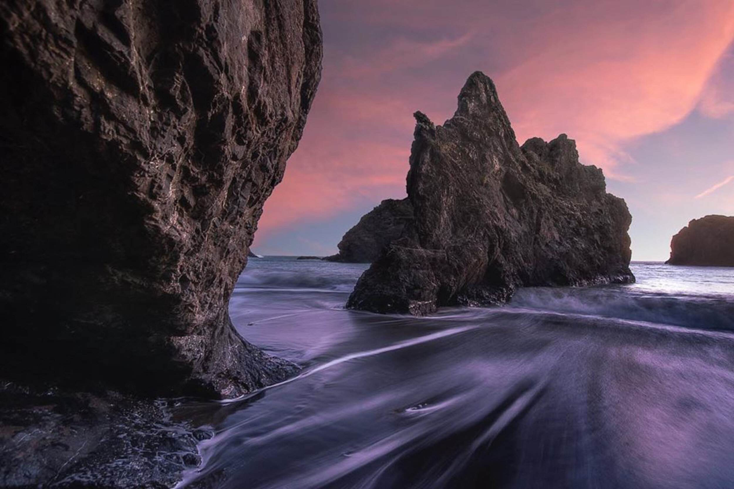 Oregon Coast Beach Sunset by Photography Workshop Student