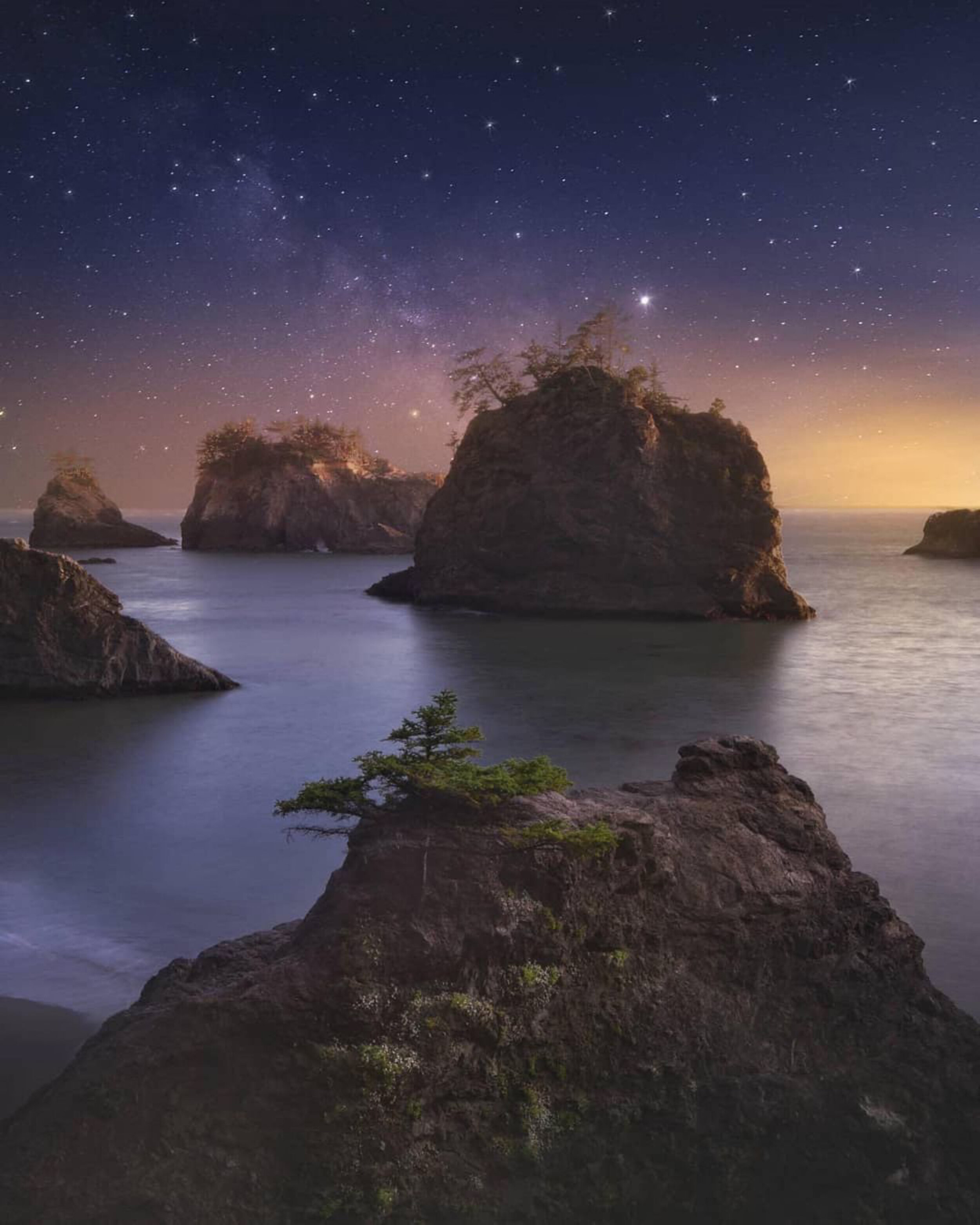 Oregon Coast Milky Way by Photography Workshop Student