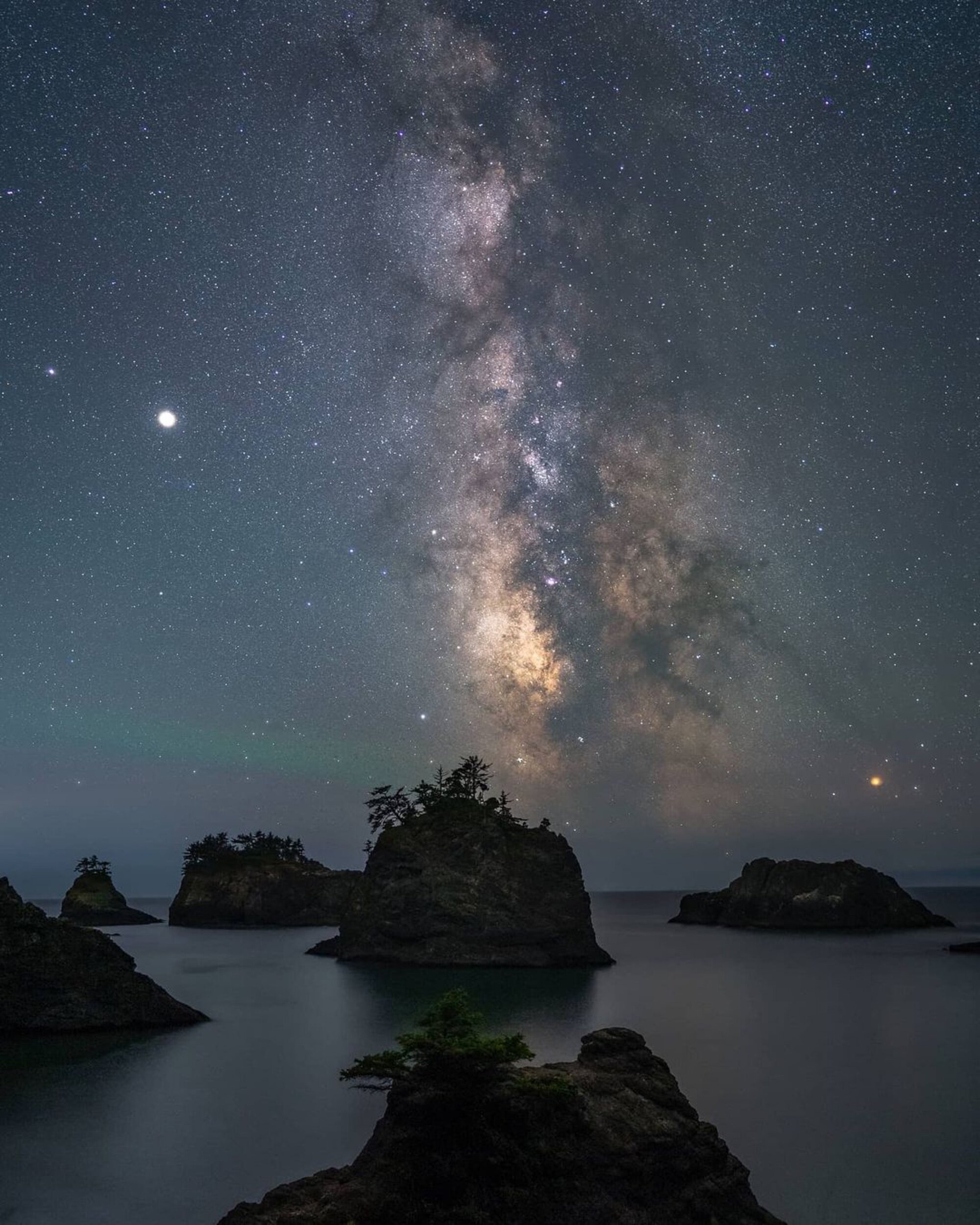 Milky Way Oregon Coast by Photography Workshop Student