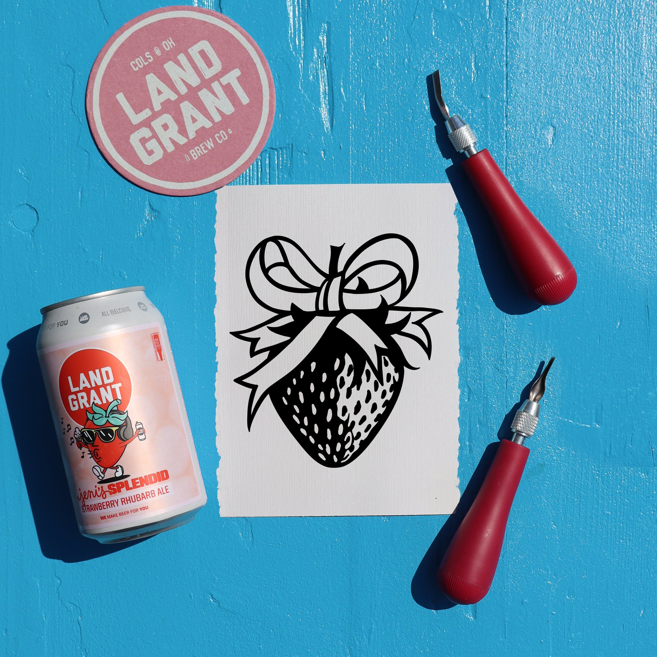 BEGINNER BLOCKPRINT WORKSHOP  – STRAWBERRY FEST