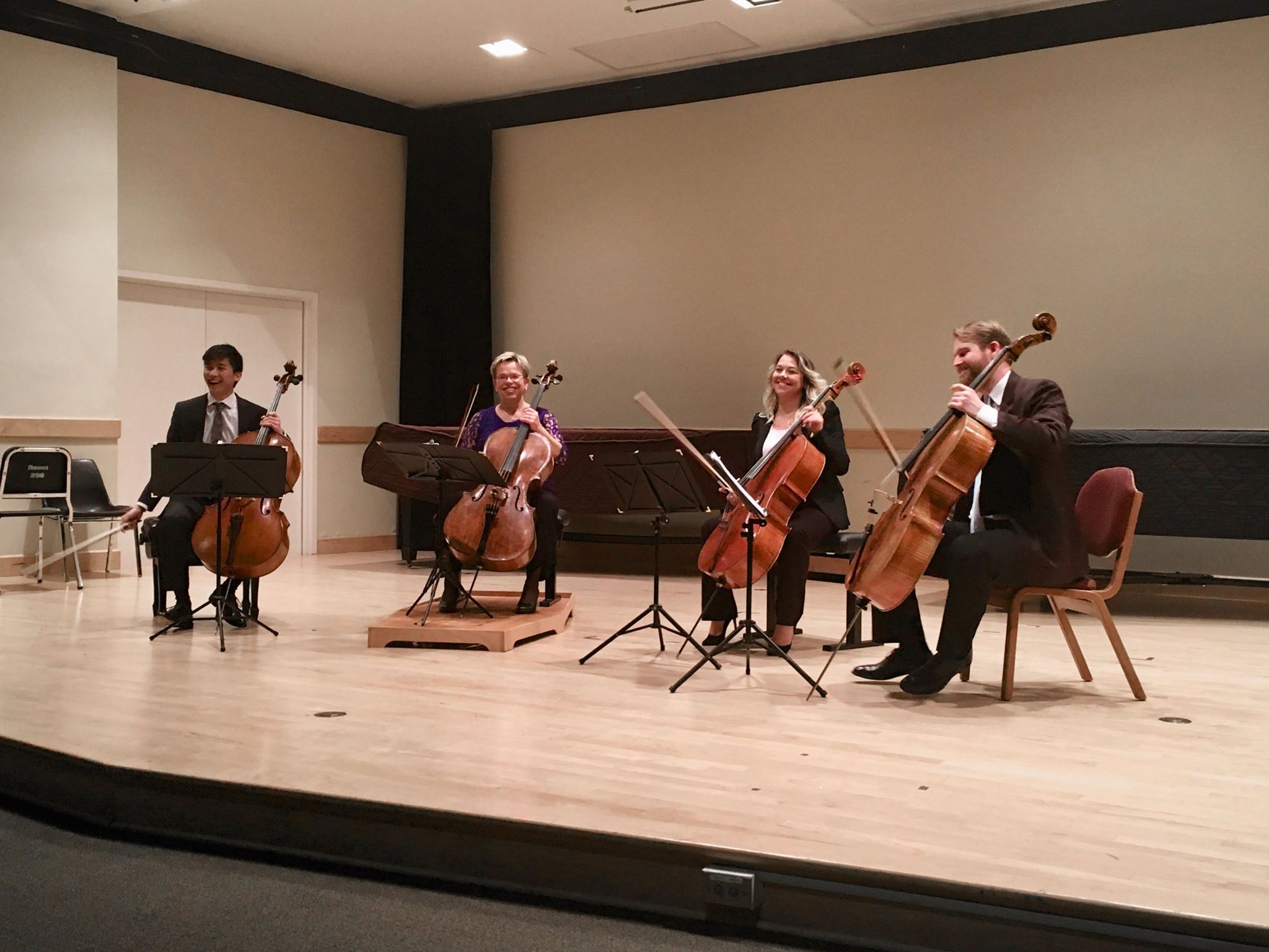  PCQ performs with special guest cellist PSO Principal Cello Anne Martindale Williams 