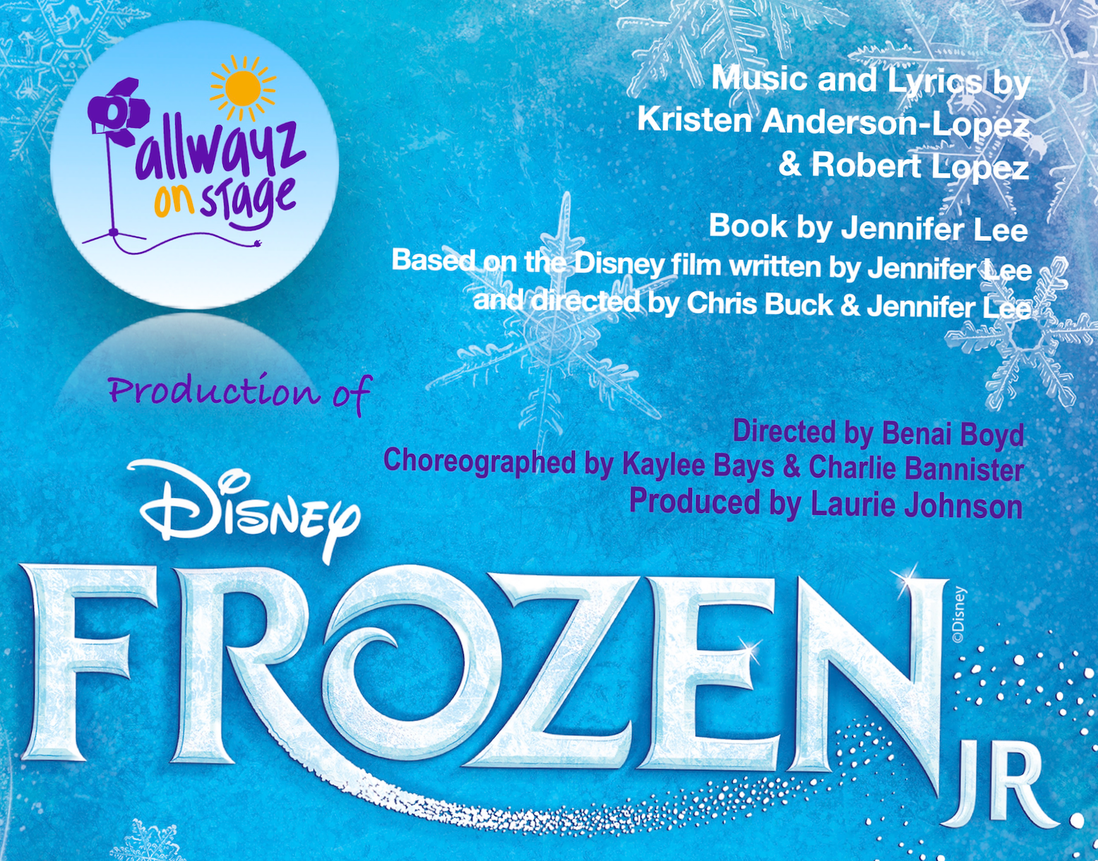 Allwayz On Stage Summer Production Program / May  - August 2026