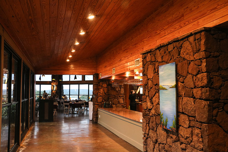 The Overlook Restaurant at Canyon of the Eagles Nature Resort offers fine dining with a view. Staff photo by JoAnna Kopp