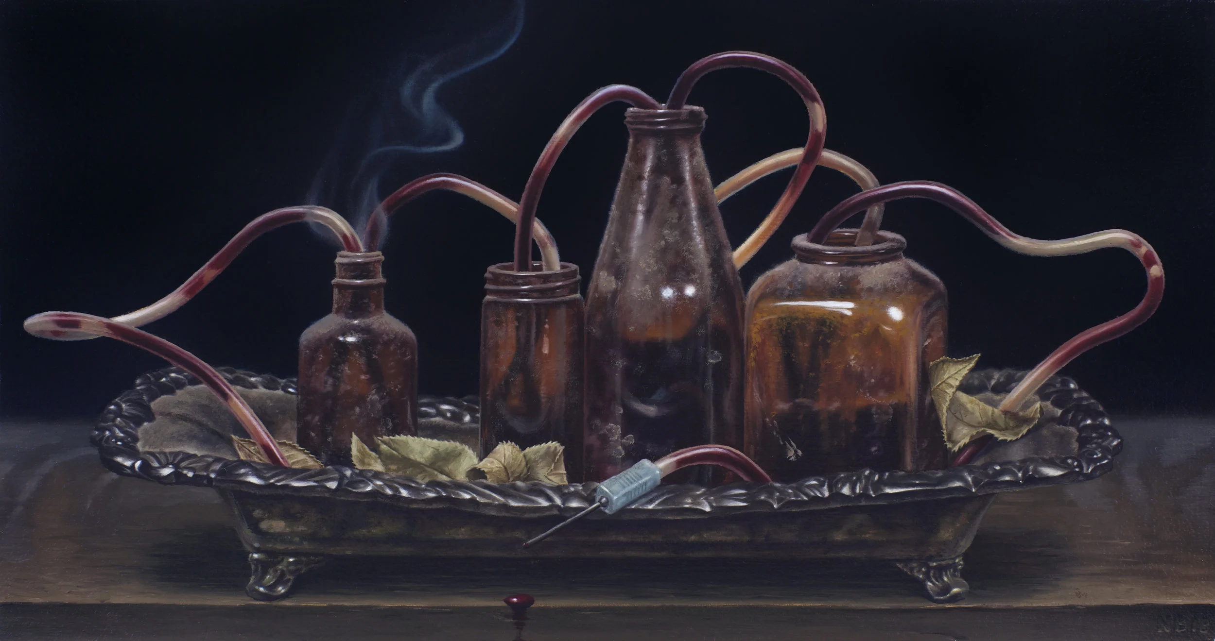Nick Baxter - The Four Humours - oil on canvas