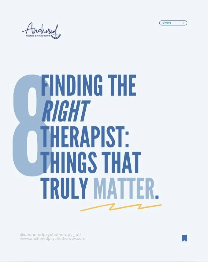 Finding the right therapist is a deeply personal decision&mdash;and it&rsquo;s okay if it takes time. The right fit can make all the difference in how safe, supported, and empowered you feel in your healing journey.

If you&rsquo;re currently searchi