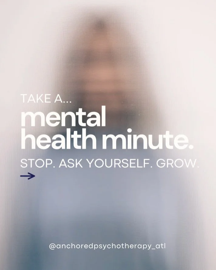 Take a mental health minute today - 
  Our past experiences often shape how we respond to the present&mdash;sometimes in ways we don&rsquo;t even realize. Pausing to reflect can be the first step toward greater clarity, healing, and freedom.

Conside