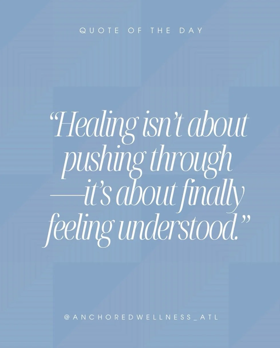 Healing isn&rsquo;t about pushing through or trying to &ldquo;figure it out&rdquo; on your own.

More often, it begins in the moment you feel understood&mdash;by yourself and by someone trained to walk with you through it.

At Anchored Wellness Psych