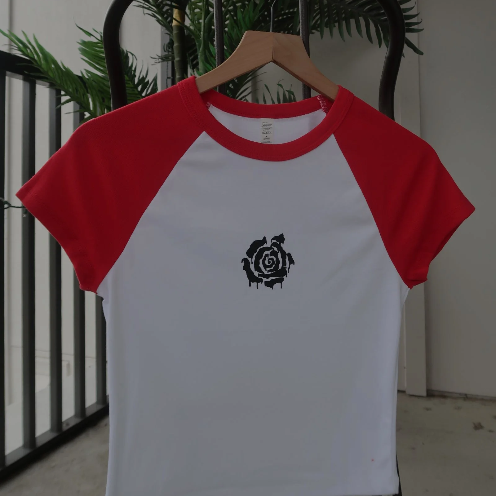 THE EXPERIENCE BABY TEE (RAGLAN ROSE)