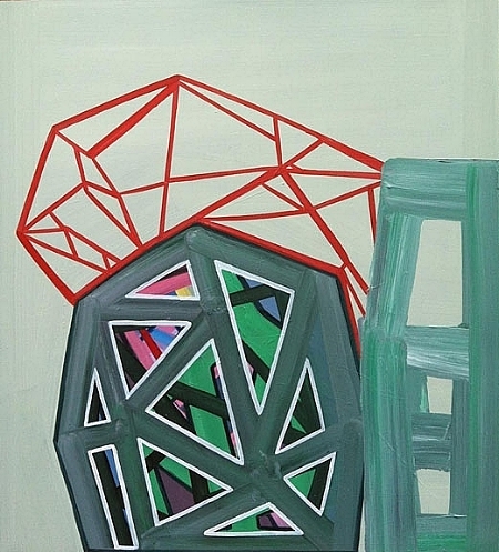 Jumping Off Point, oil on panel, 44" x 40," 2013.