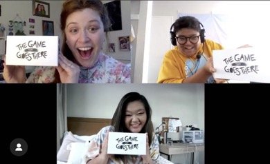 Tess and two youth advisors playing the game on Zoom.jpg