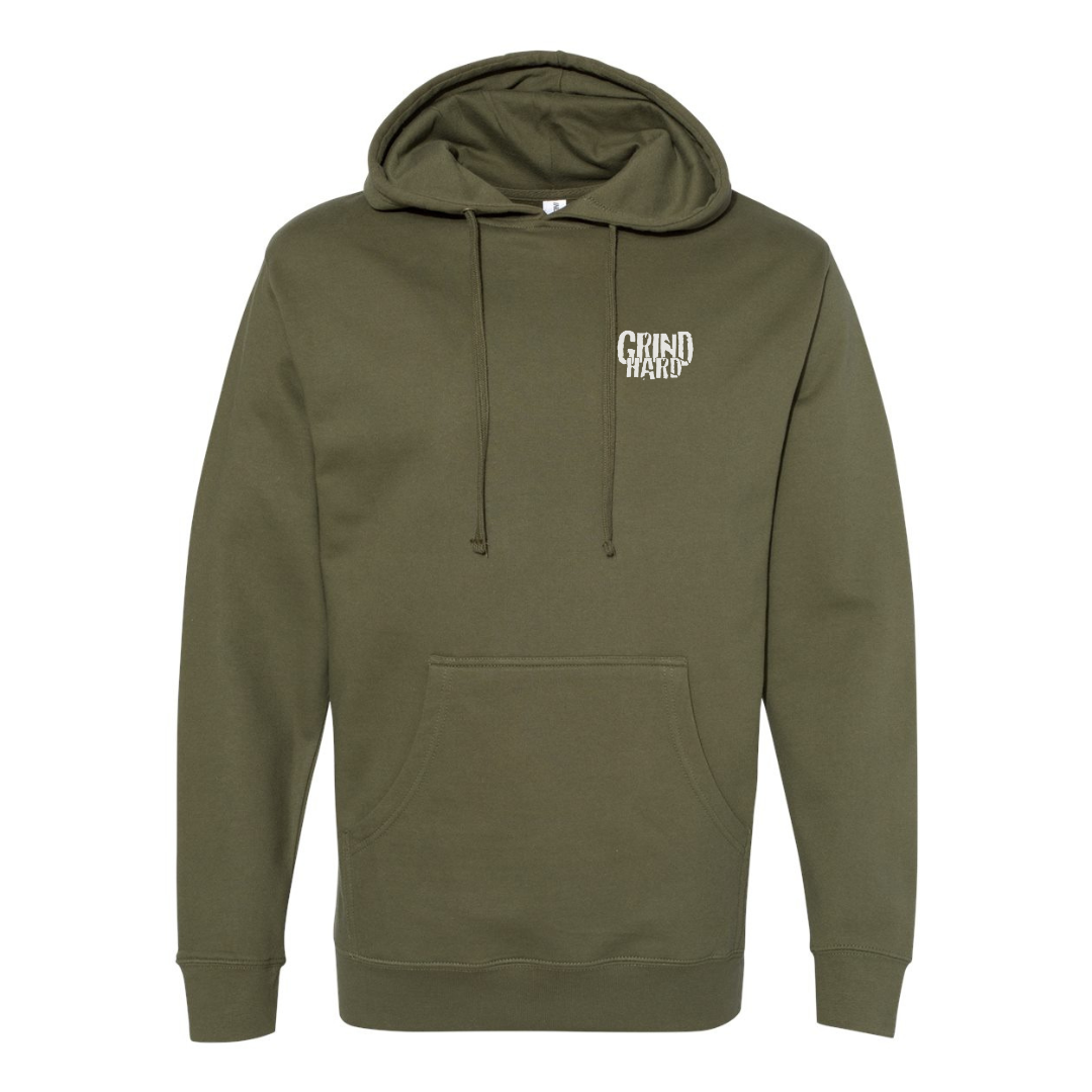 Army Green Grind Hard Hoodie
