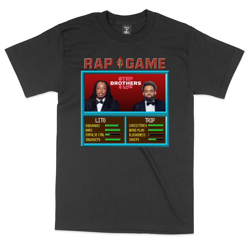 Black Rap Game Tee — Grind Hard