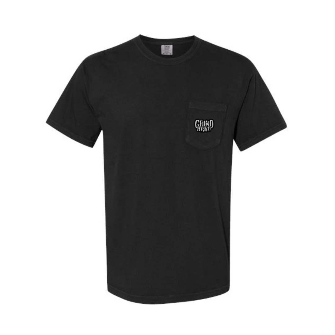 Black Grind Hard Pocket Tee