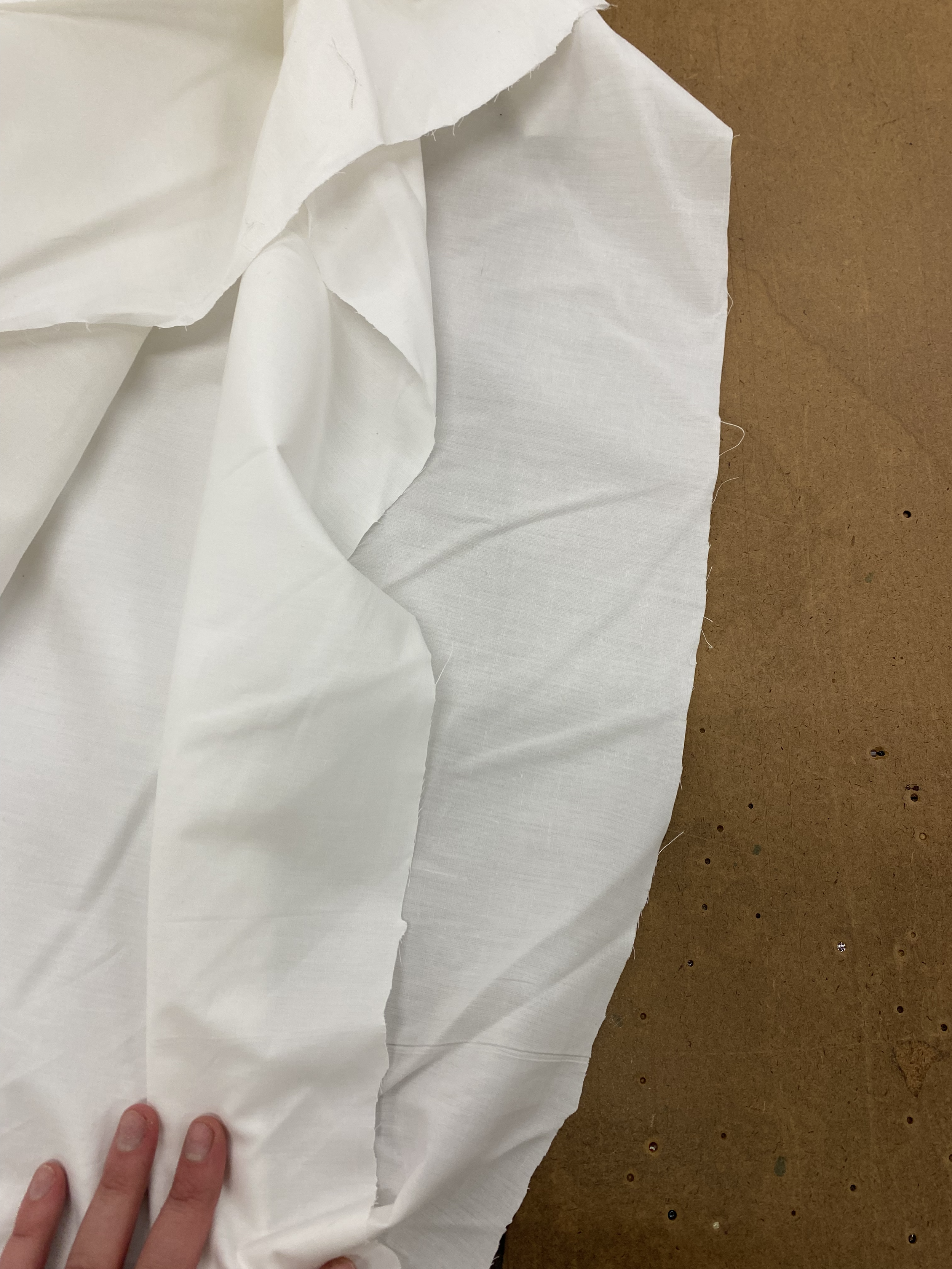 108" Bleached Muslin was chosen for the cube.