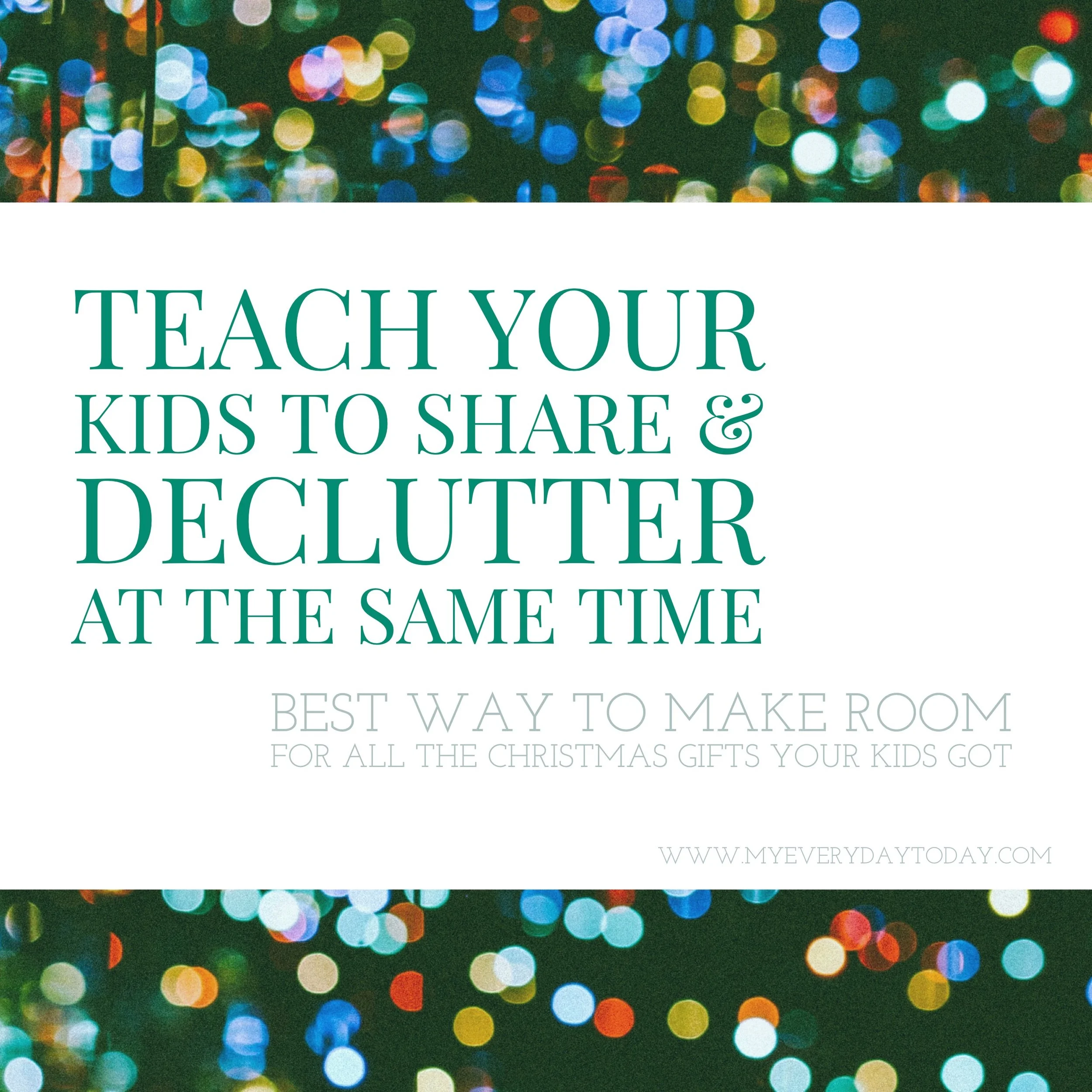 Best way to make room for all the gifts your kids got!