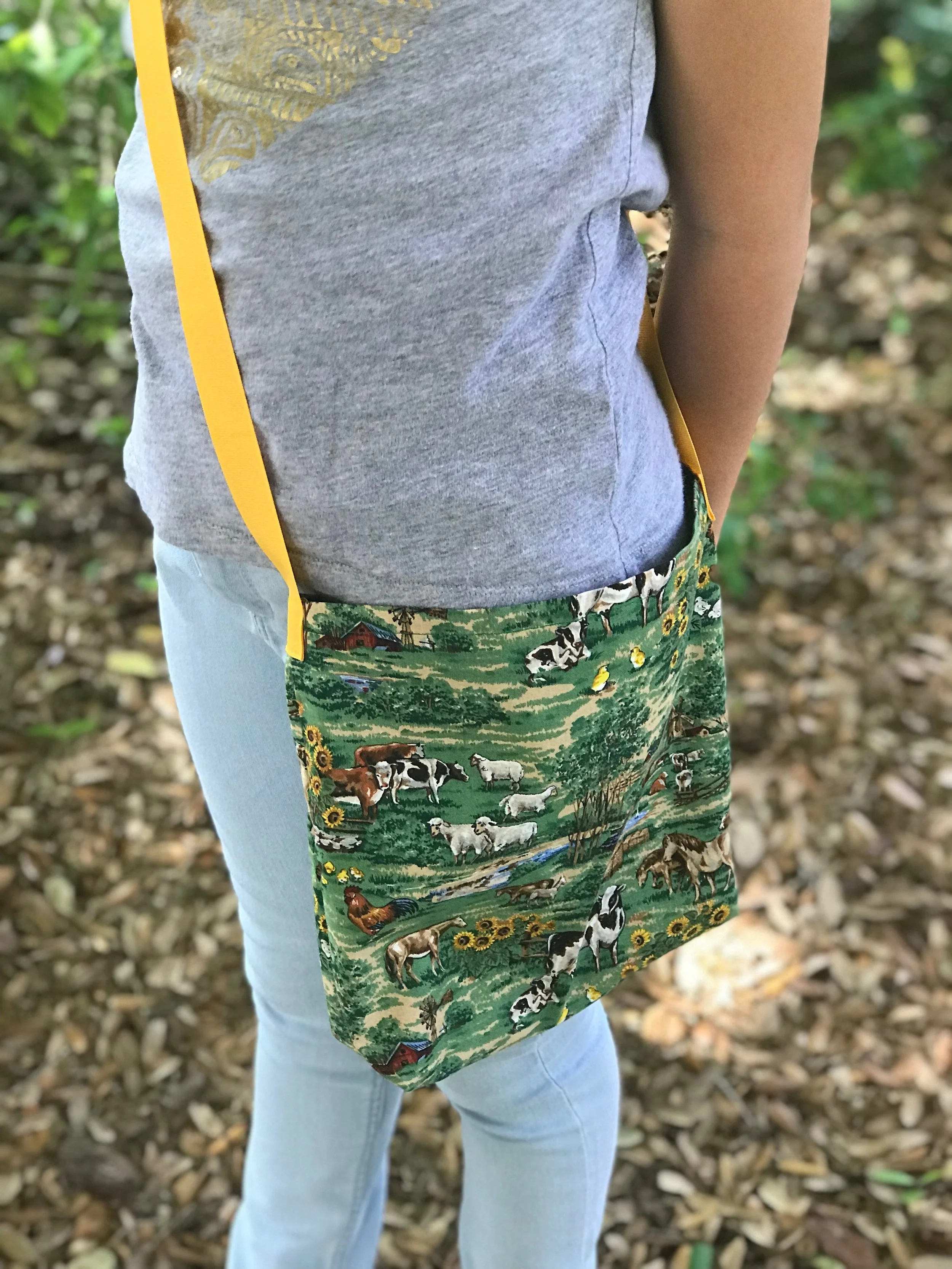 Farm yellow strap bag small