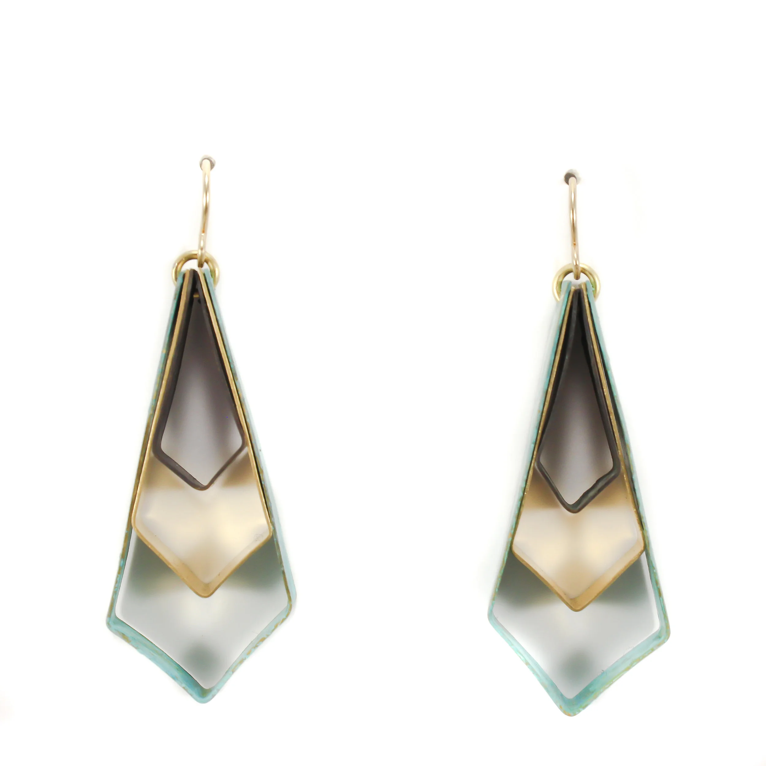 Angle Cascade Earrings - Small