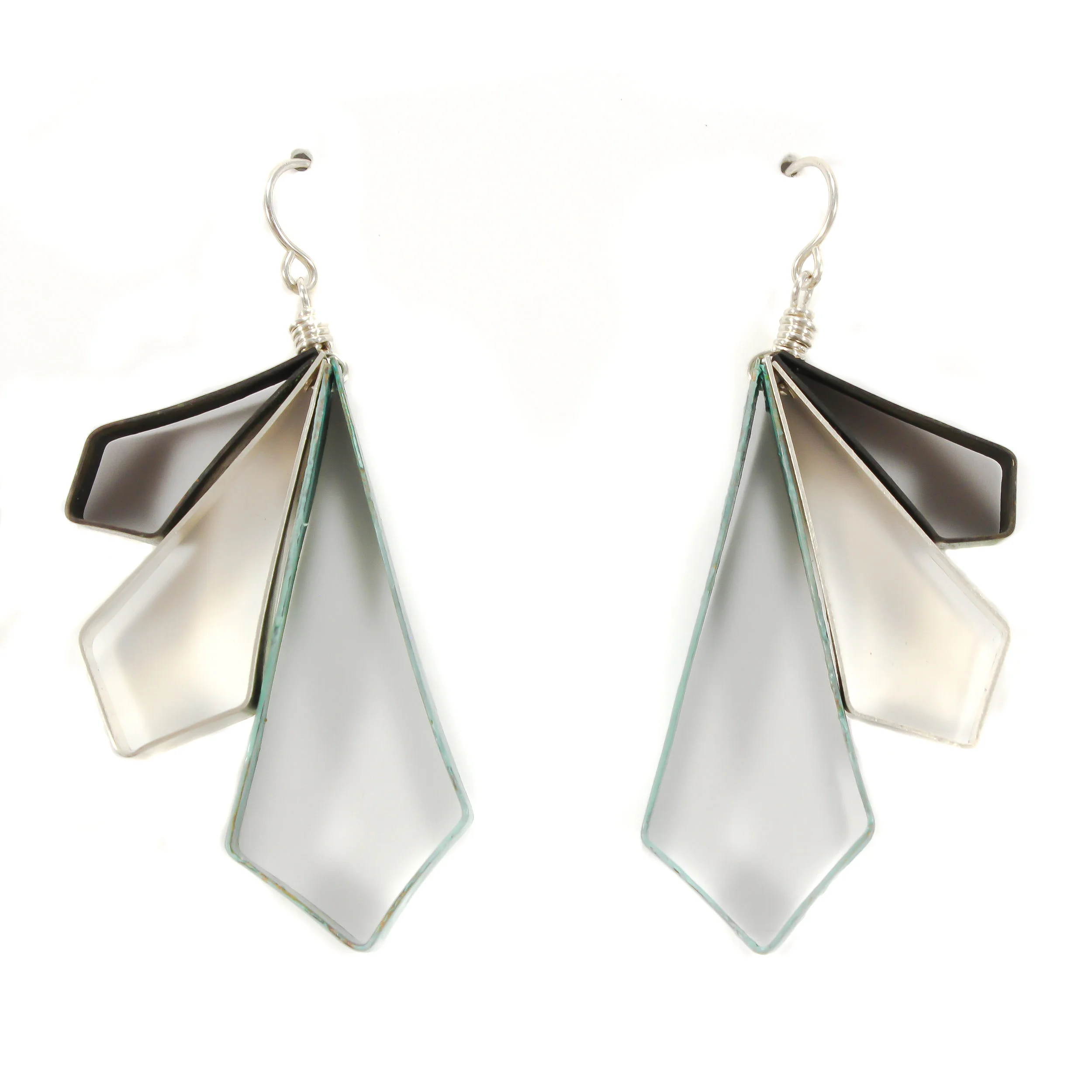 Angled Wingspan Earrings - Small