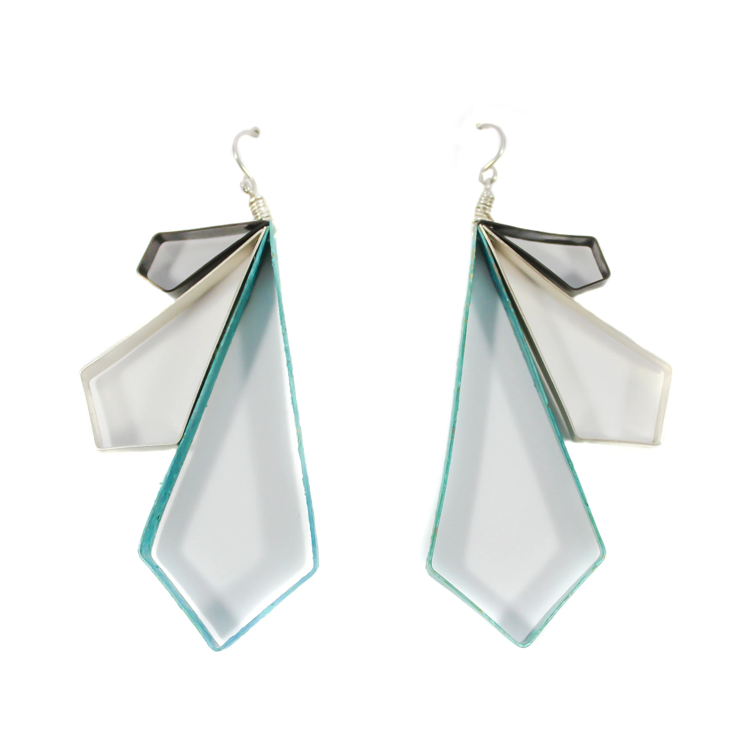 Angled Wingspan Earrings - Large