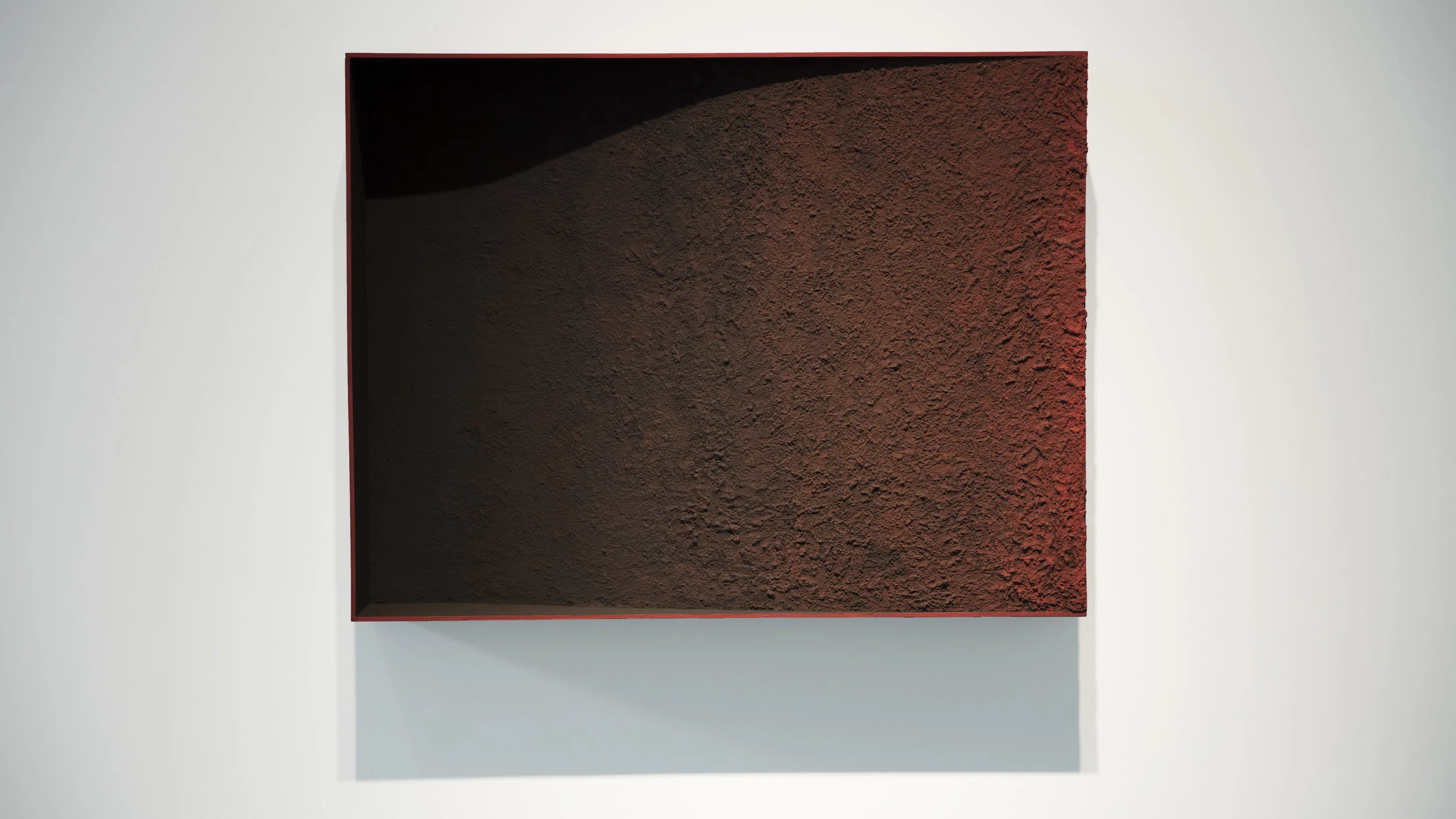 Crescendo Flashe and acrylic on wood 30" x 40" x 7" 2018