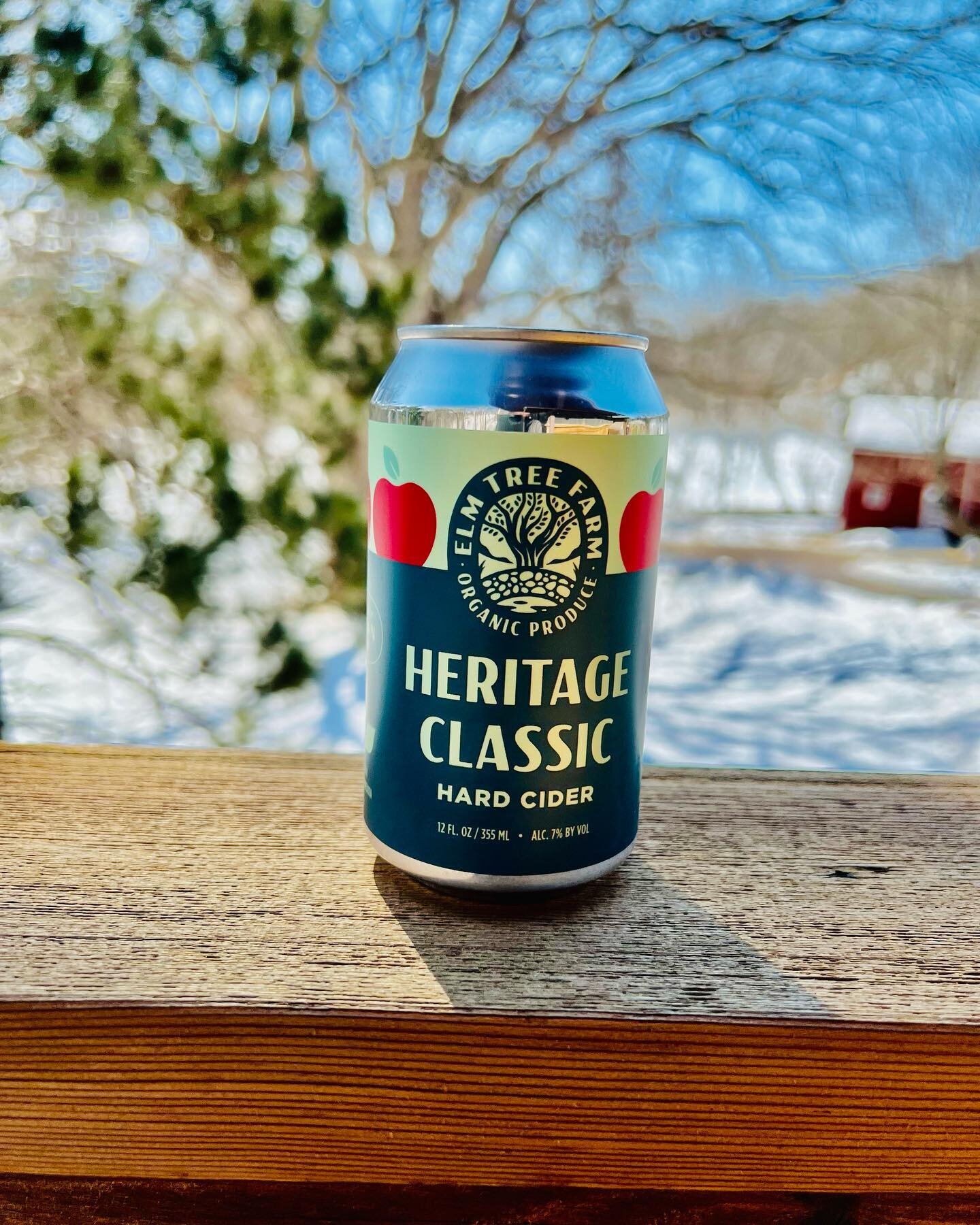 Introducing our new Elm Tree Farm Heritage Classic hard cider. Pressed and blended from 5 varieties of our organic apples. #organicorchard #organicfarm #theelmtreefarm