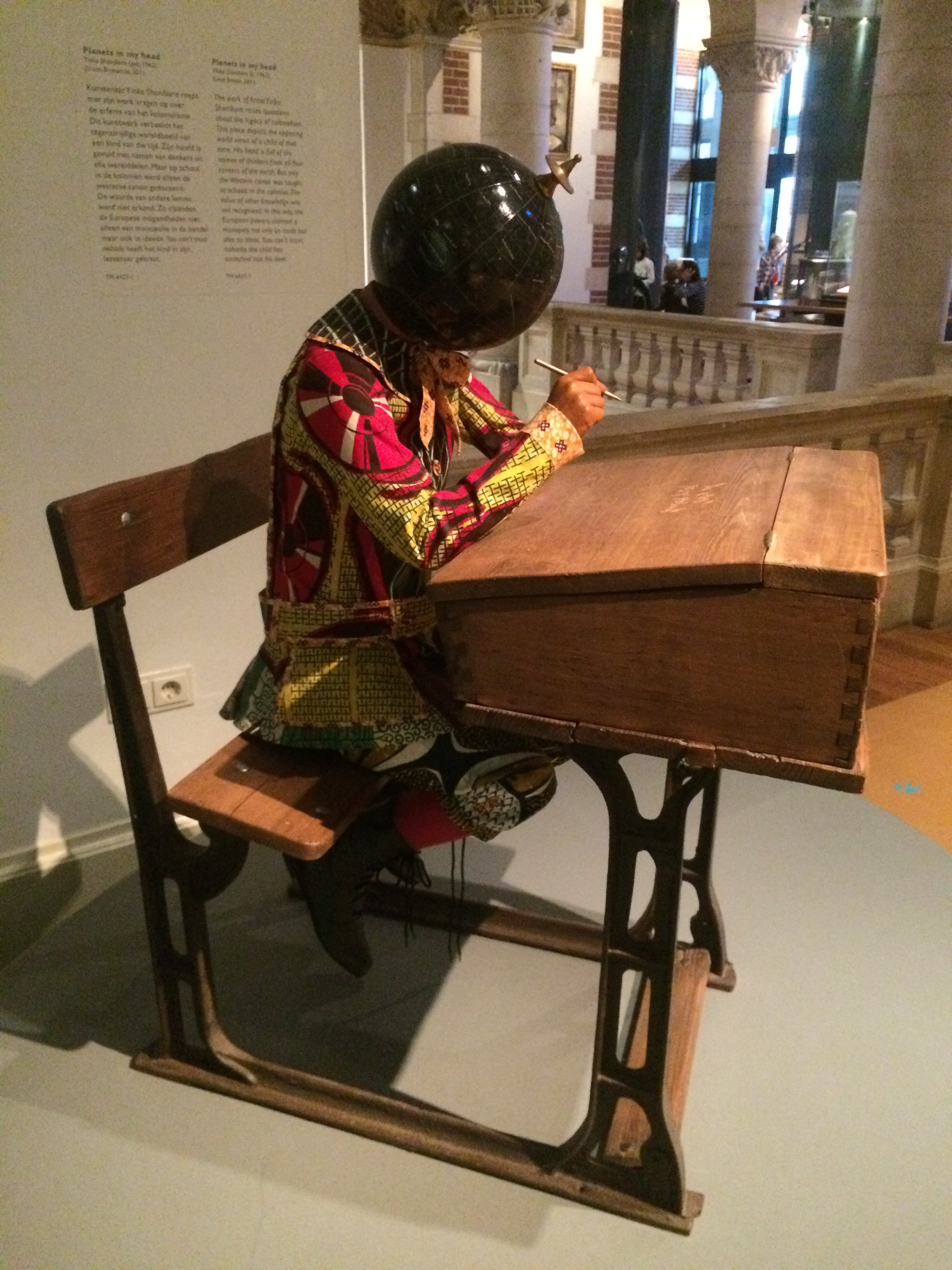 “Planets in my Head” , an installation by Yinka Shinibare on display in the Tropenmuseum, Netherlands.
