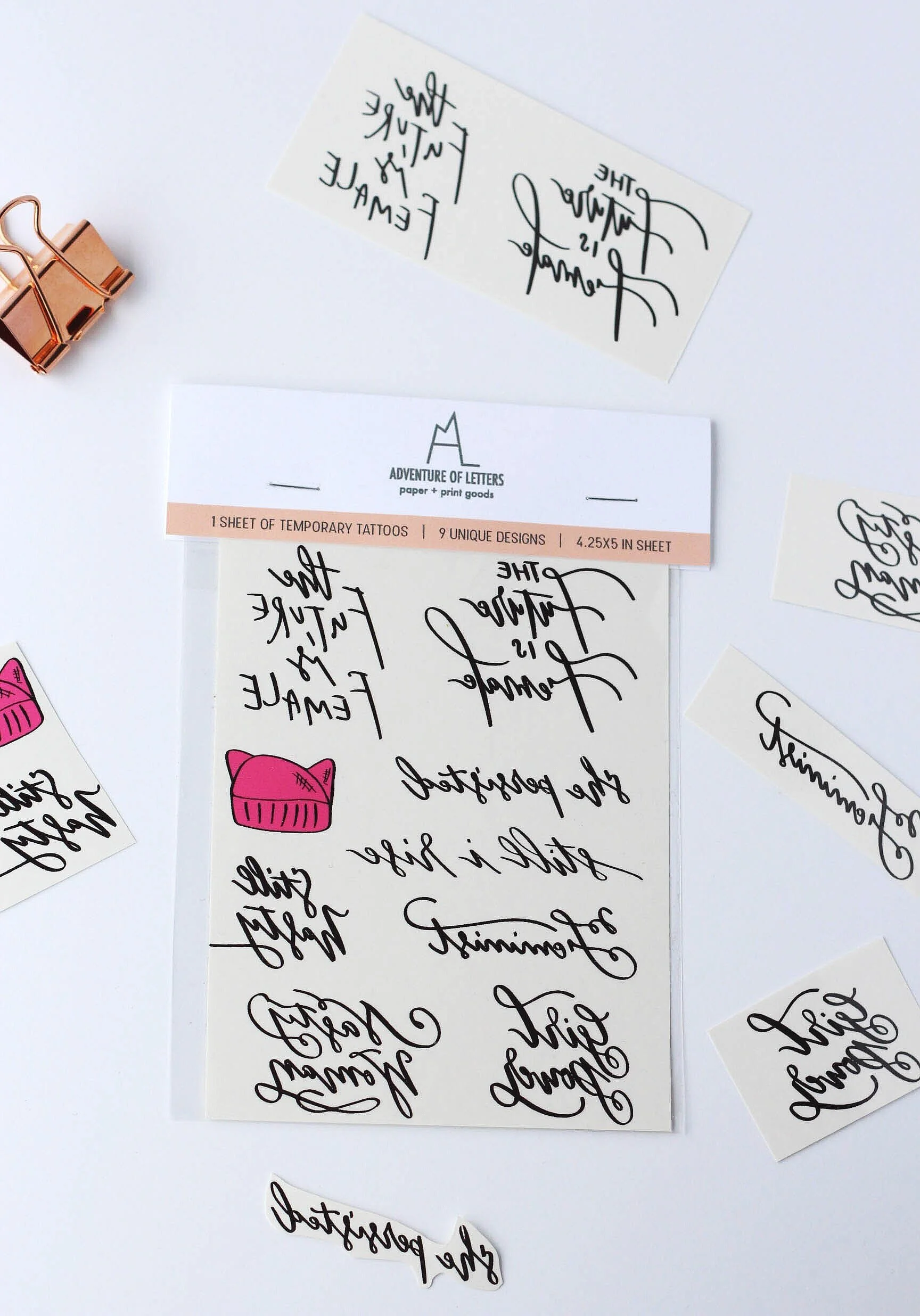 Adventure of Letters Tattoo Packaging