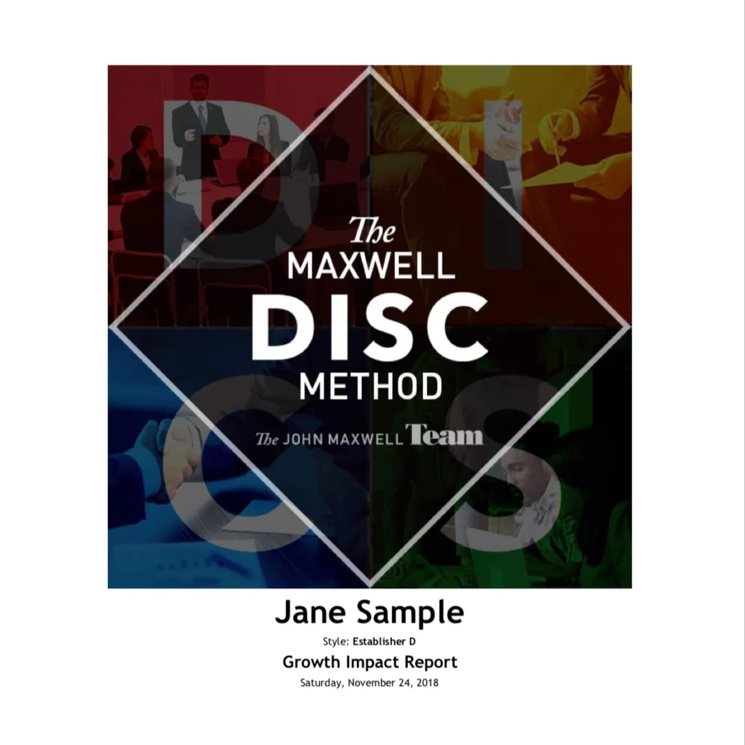 In the Maxwell Method Growth Impact Report, you will be introduced to the five key role themes, and on the Teams Style section, you will see your role preference and how you can have an even greater impact on the work you do.