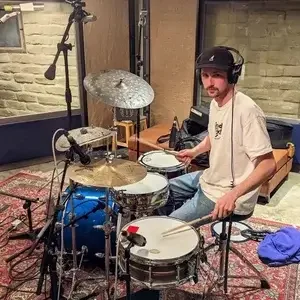 Drum recording with local indie musician