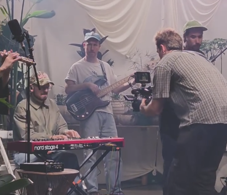 recording a live music video