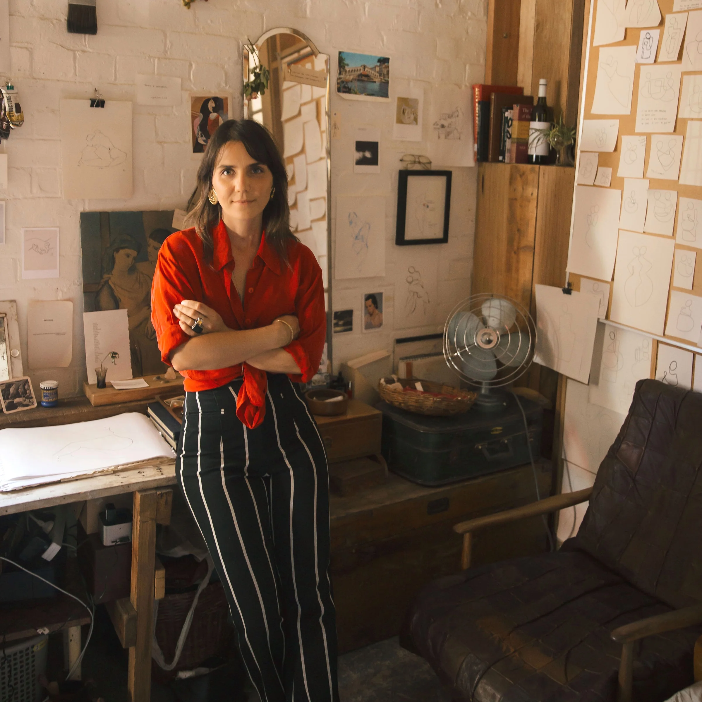 Melbourne-born, Byron based Kat Bak will open her exhibition 'Romantica' at Newrybar Merchants in alignment with International Women’s Day and as part of the Newrybar Merchants Pop-Up Artist Program .