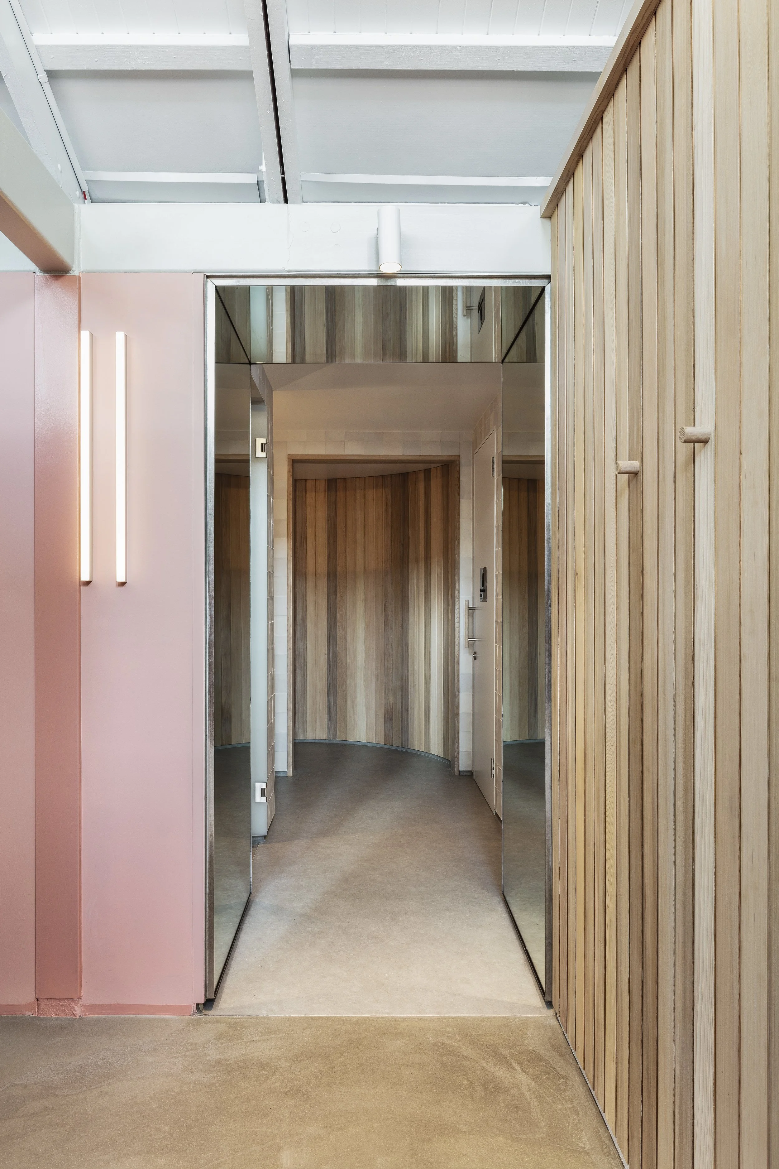 Pastel hues and blonde timber at Shelter in Sydney’s Double Bay - we’re totally smitten.