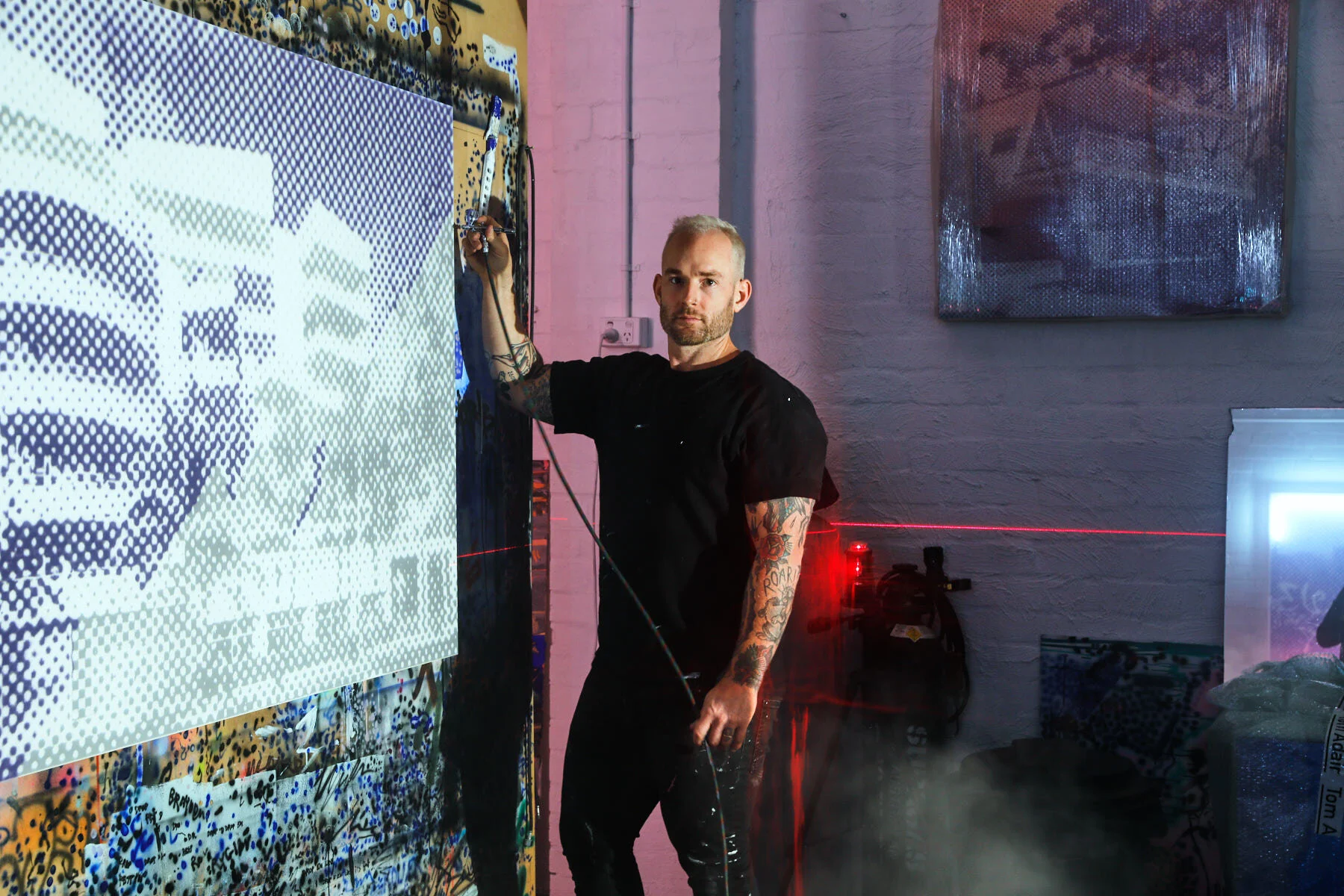 Tom Adair in his Melbourne studio. Photo - James Geer.