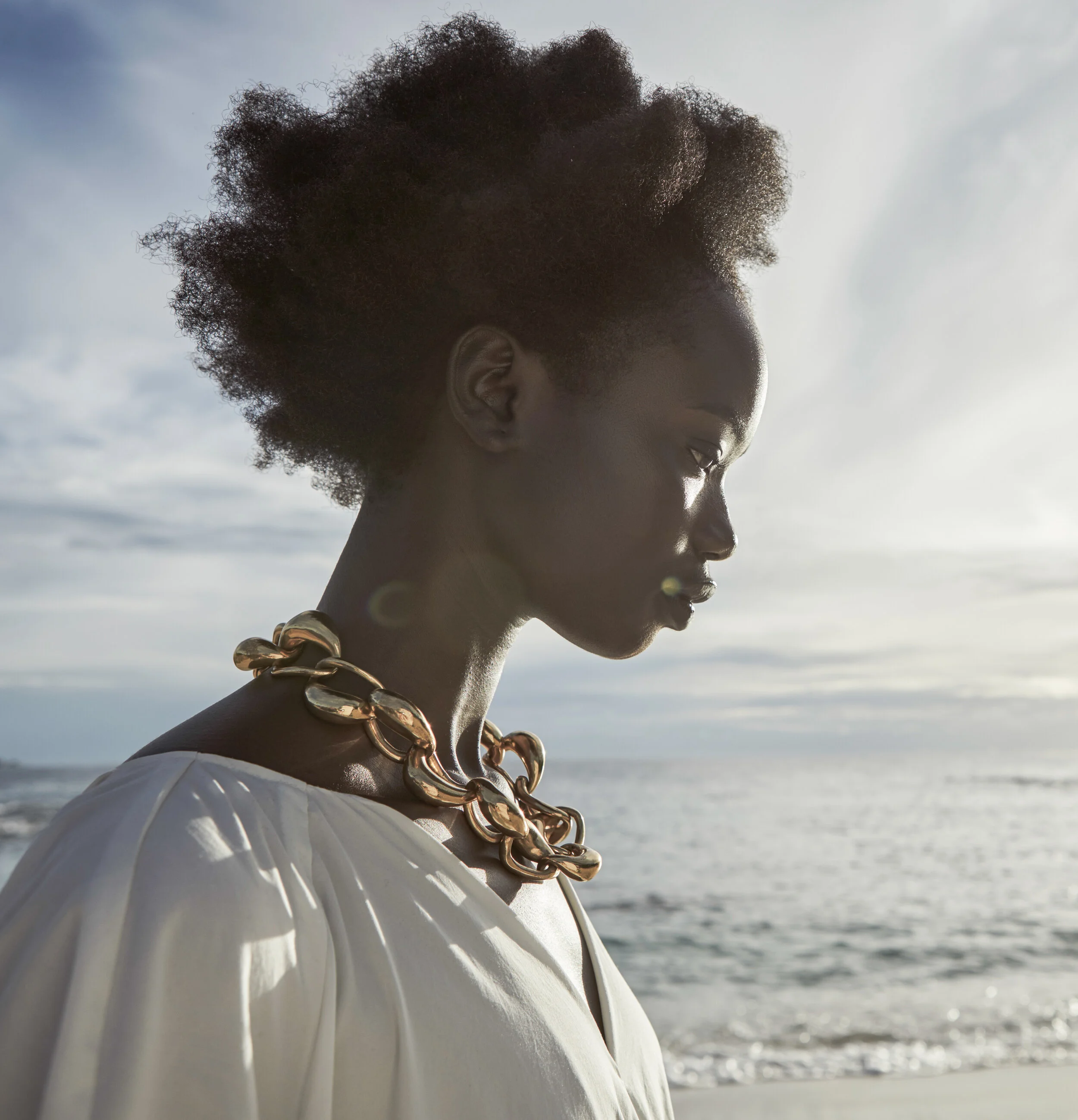 Model Aki Akur was cast at the beginning of the creative process for Carl Kapp’s SS20 collection.