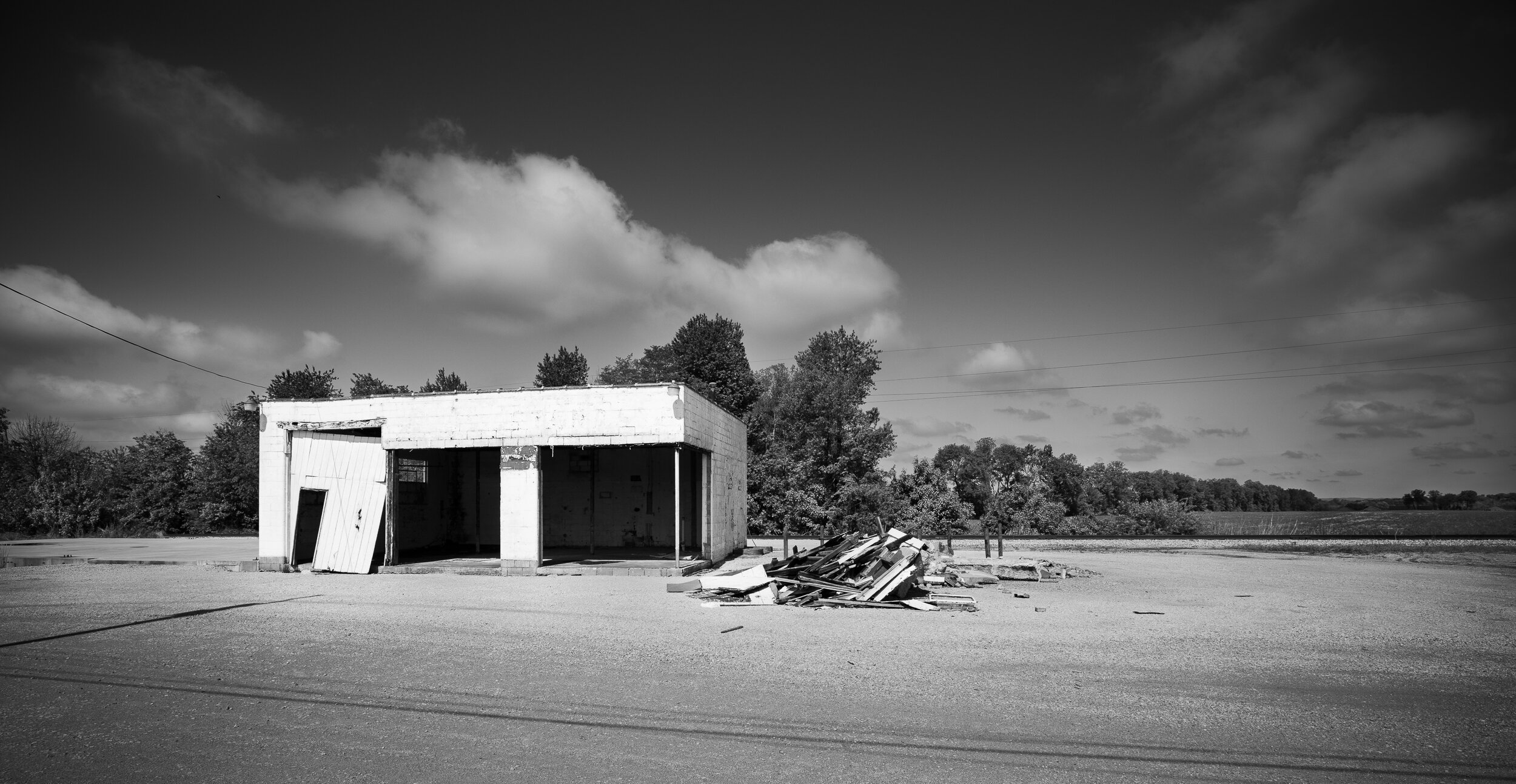 Roadside gas station