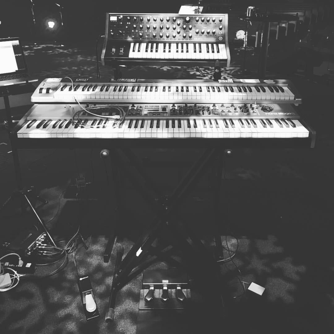  Live setup. Photo courtesy of Andrew Carr’s Instagram.  