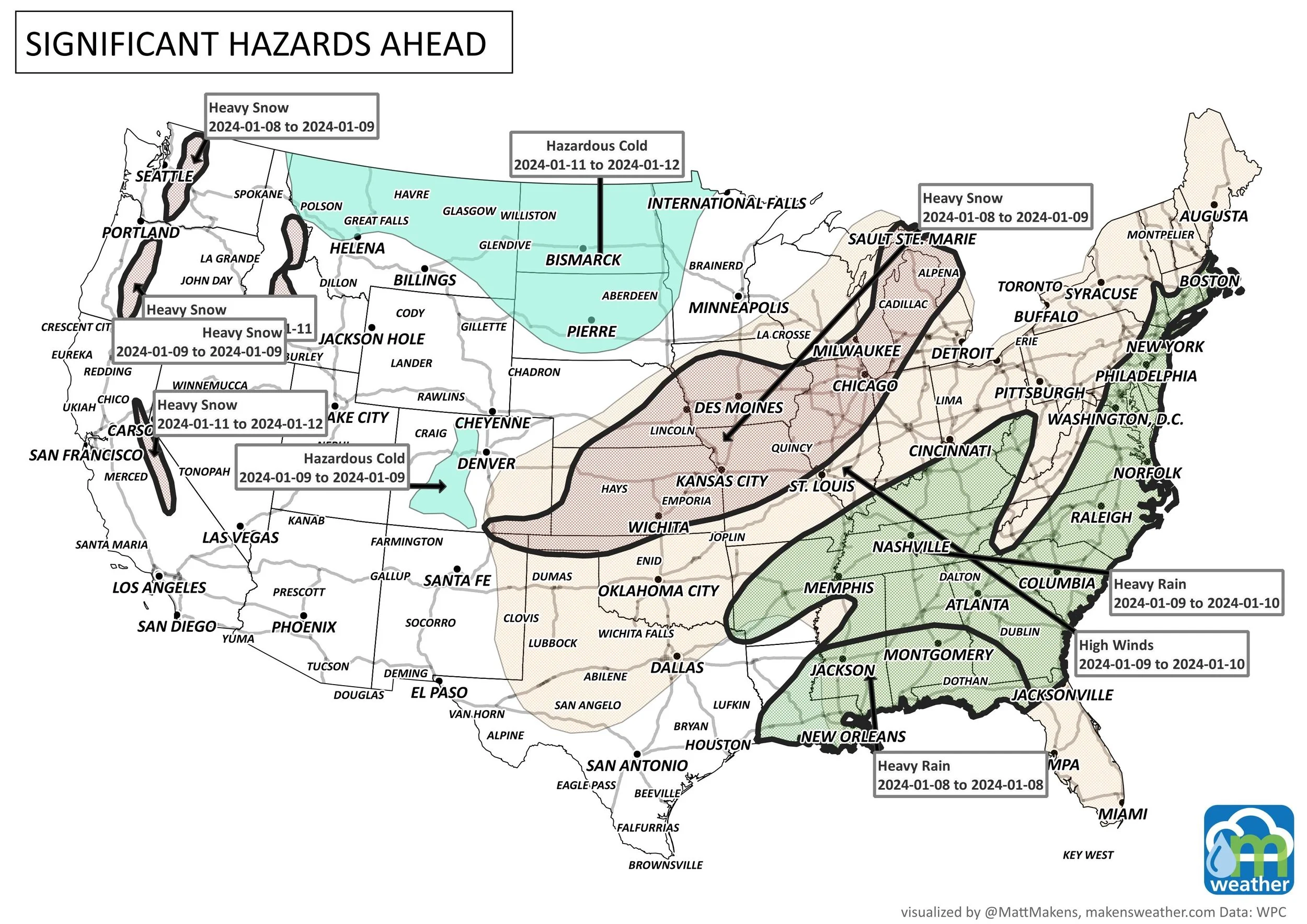 Weekly Weather Watch: Monday, January 8th, 2024