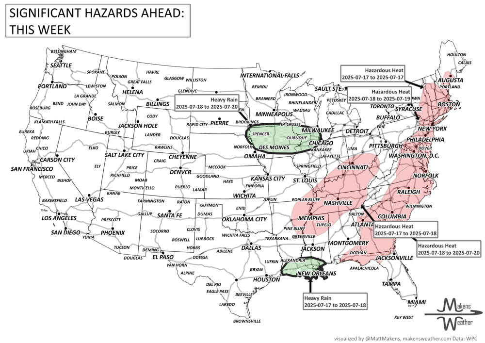 Weekly Weather Watch: Tuesday, July 15th, 2025
