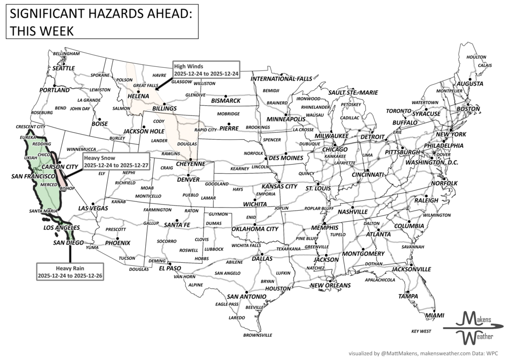 Weekly Weather Watch: Monday, December 22nd, 2025
