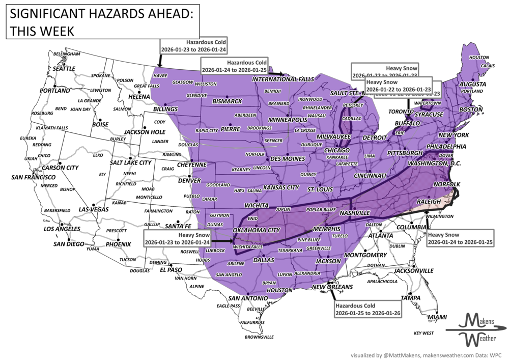 Weekly Weather Watch: Tuesday, January 20th, 2026