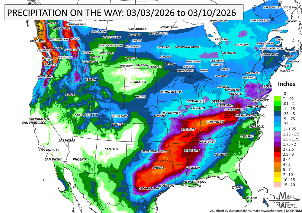 Weekly Weather Watch: Tuesday, March 3rd, 2026