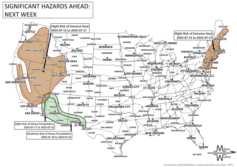 Widespread Storms and Dangerous Heat Grip U.S. This Week — Makens ...