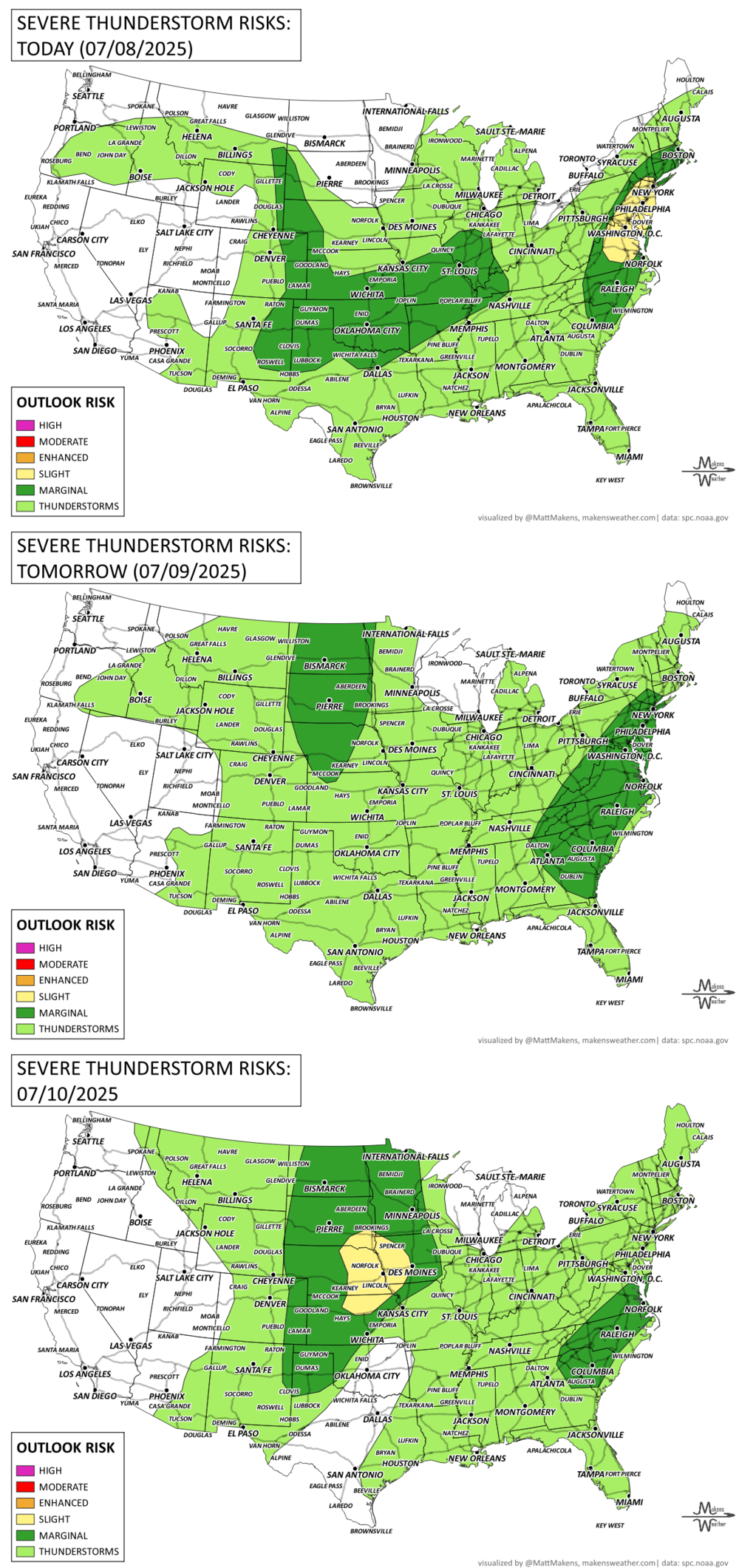 Widespread Storms and Dangerous Heat Grip U.S. This Week — Makens ...