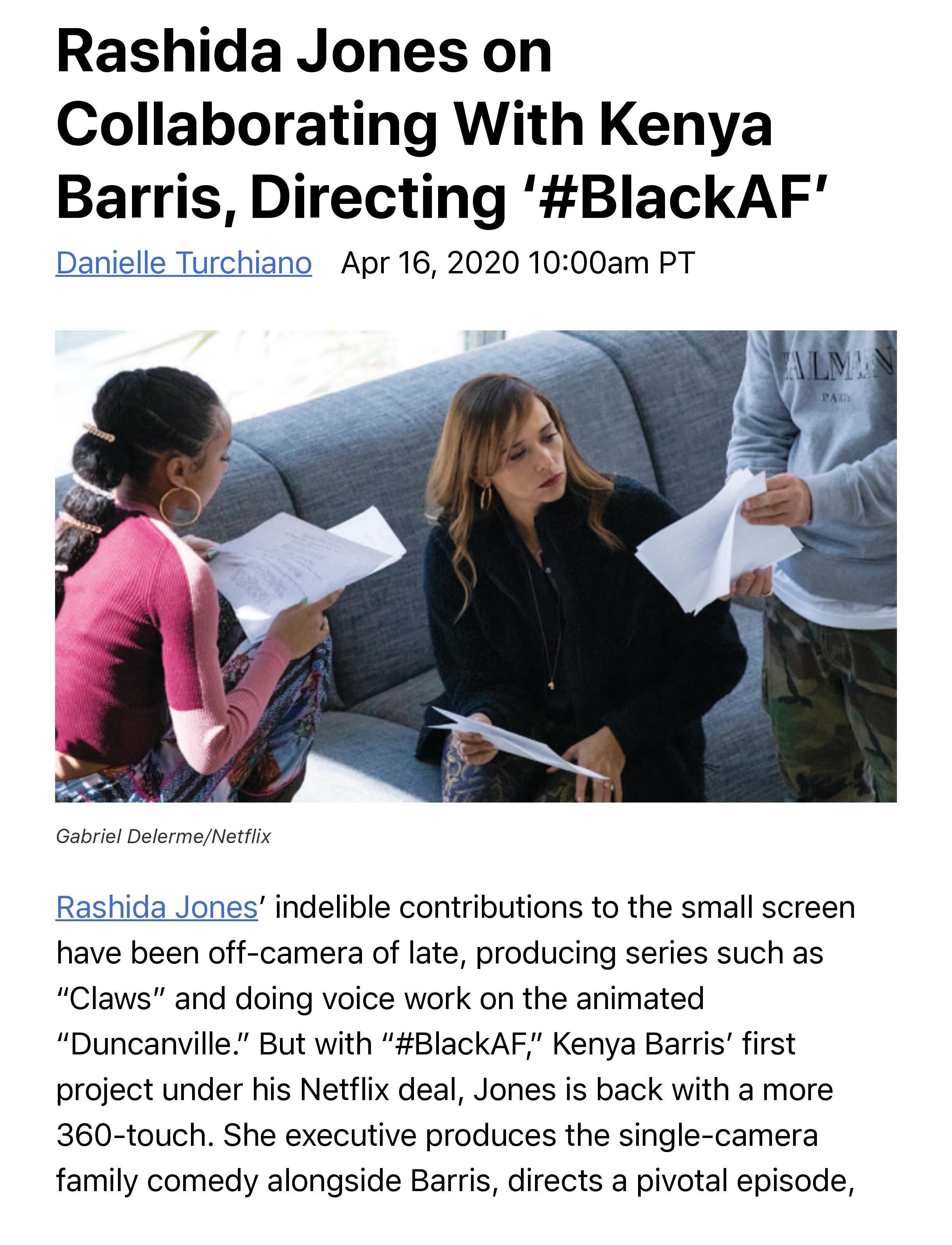 #BLACKAF Rashida Jones Directing