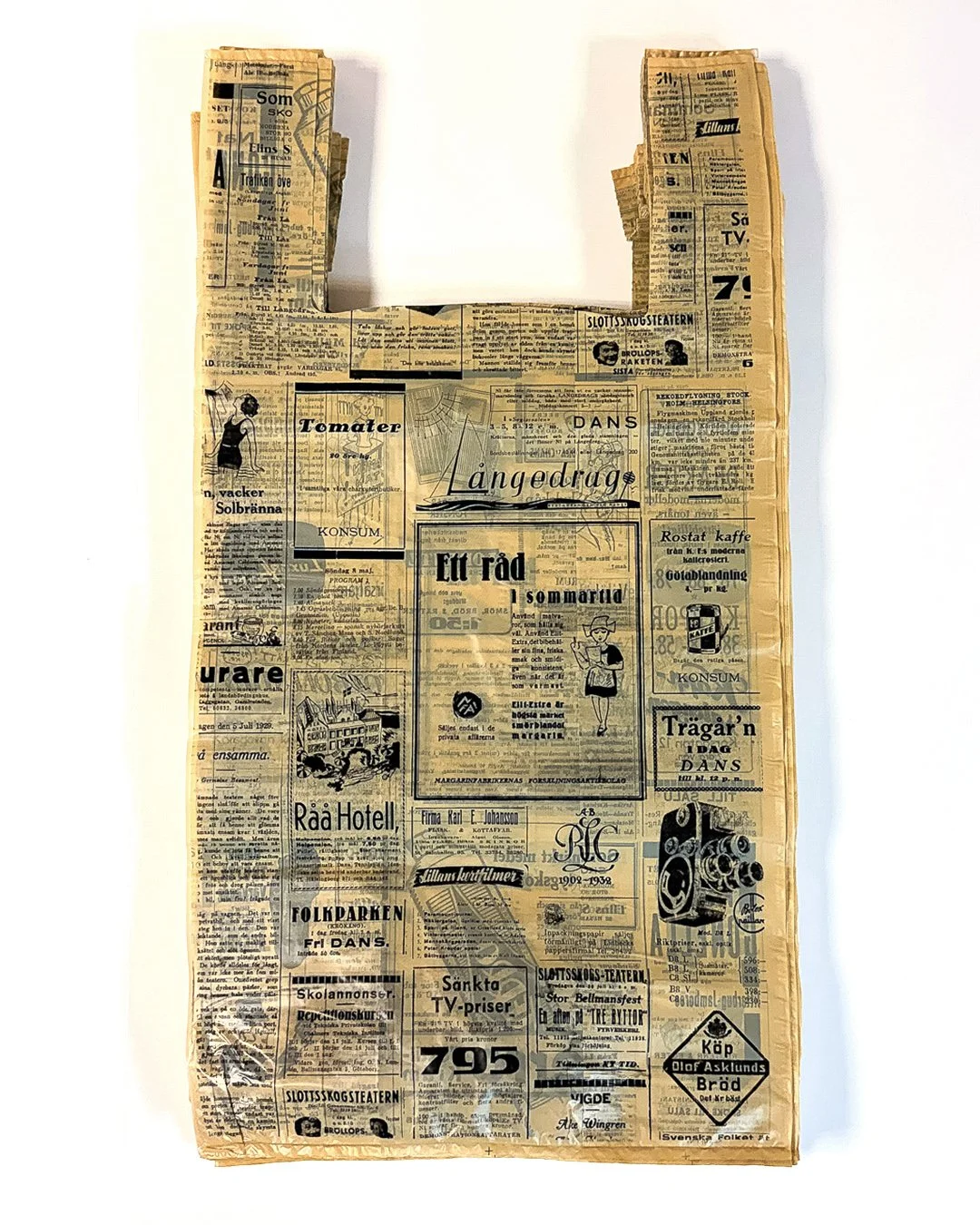 NEWSPAPER plastbärkasse