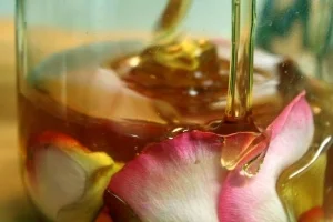 Rose or Lavender honey is a wonderful addition to a herbal tea.
