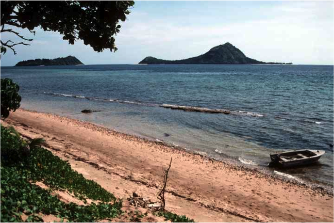 Shore of Mer (Murray Island), Torres Strait Islands, the birthplace of Eddie 'Koiko' Mabo.