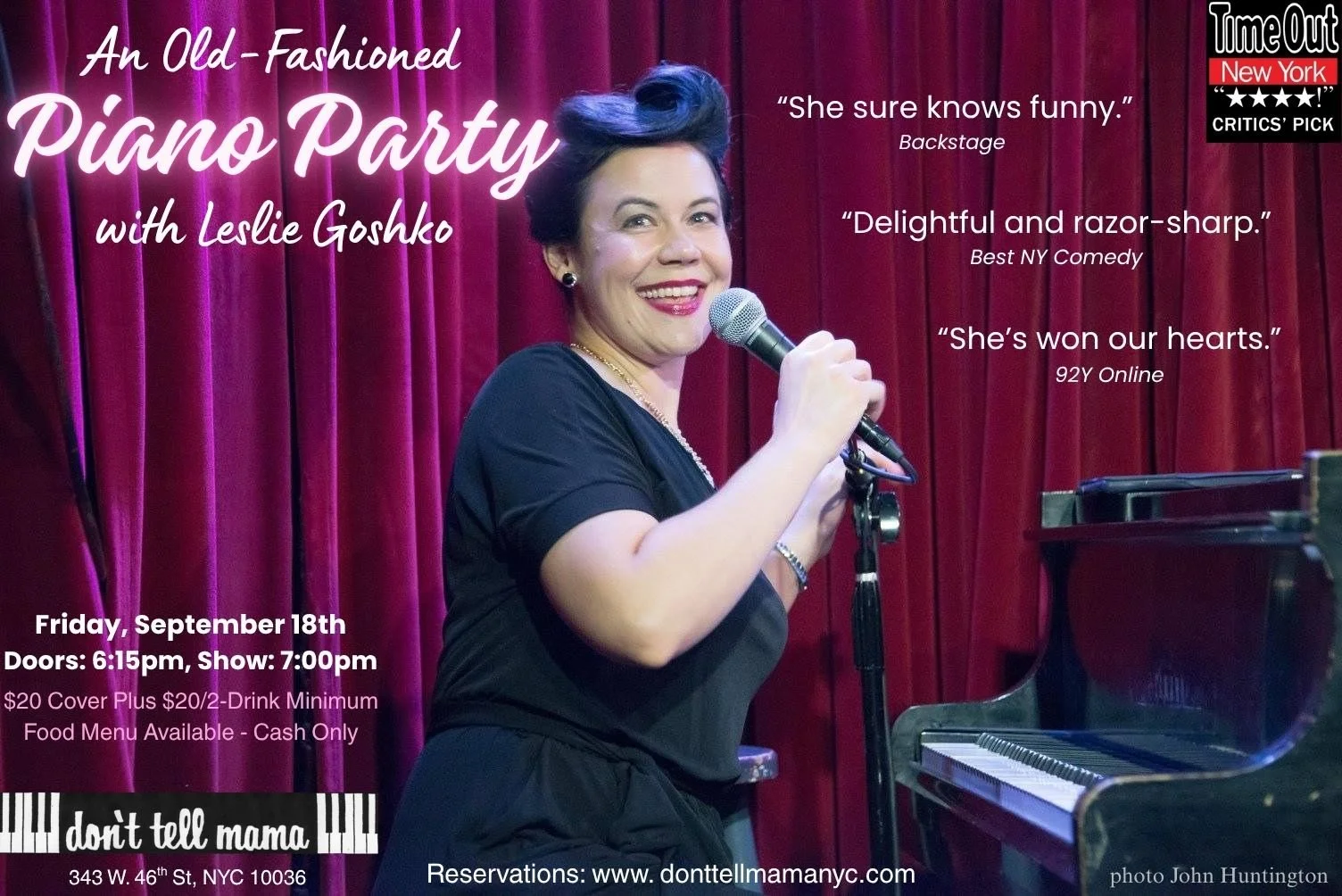 An Old-Fashioned Piano Party with Leslie Goshko