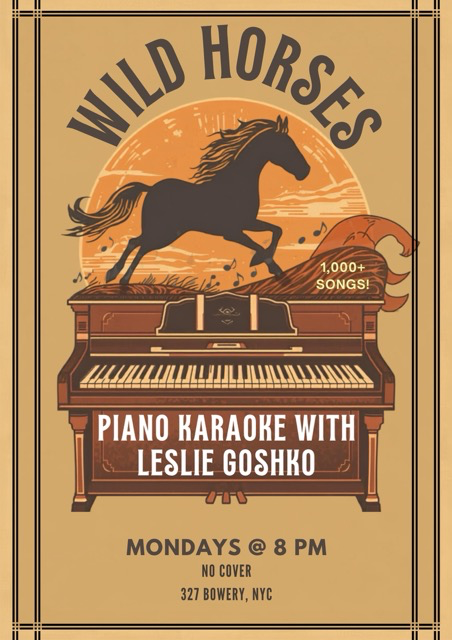 Happy Hour Piano Karaoke at Wild Horses