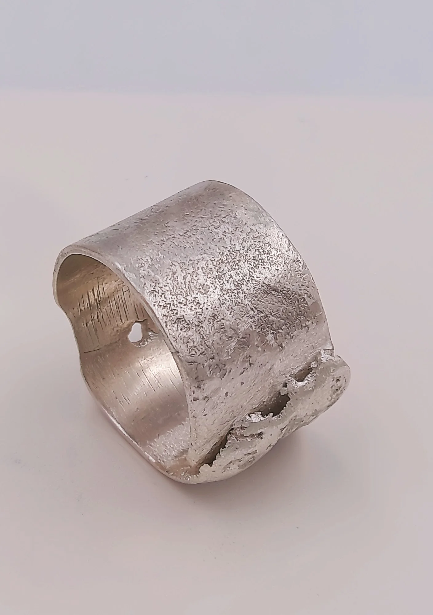 Reticulated Horizon Silver Band